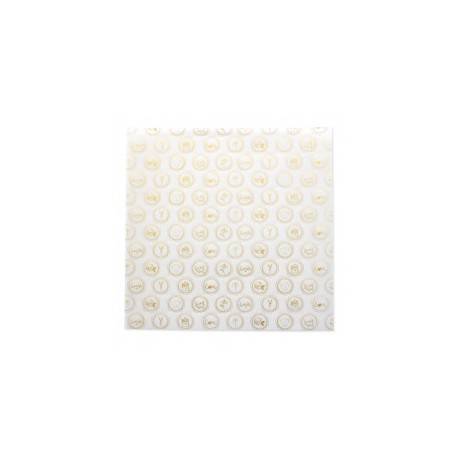 Pétalos Vellum, Lacres Foil dorado