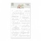 Puffy Stickers palabras Volver de Lora