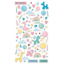 PEGATINAS PUFFY CONFETI 