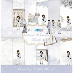 colección 12 papeles comunion niño marinero