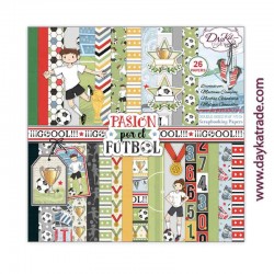kit scrap Pasion por el futbol 20x20 Dayka