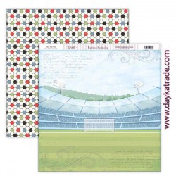 papel scrap scp652 Pasion por el futbol 30x30 Dayka