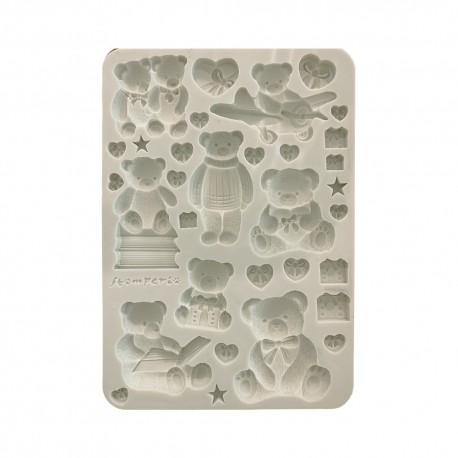 Molde silicona A5 Osos de peluche the owls house stamperia