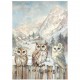 Papel Arroz A4 The owls house de Stamperia