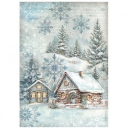 Papel Arroz A4 The owls house de Stamperia