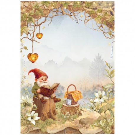 Papel Arroz A4 Whispering woods Stamperia