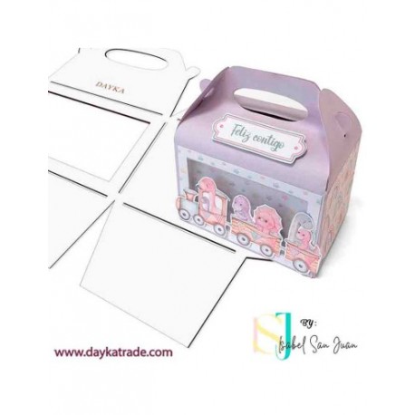 plantilla caja con ventana Dayka