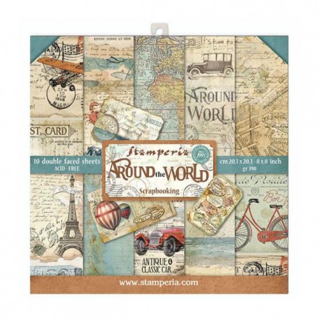 AROUND THE WORLD 20X20 STAMPERIA
