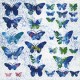 Servilleta Mariposas azules